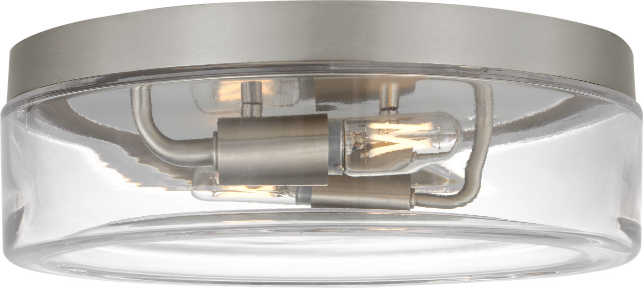 Rhett 12 Flush Mount in Brushed Nickel Bulb(s) Included