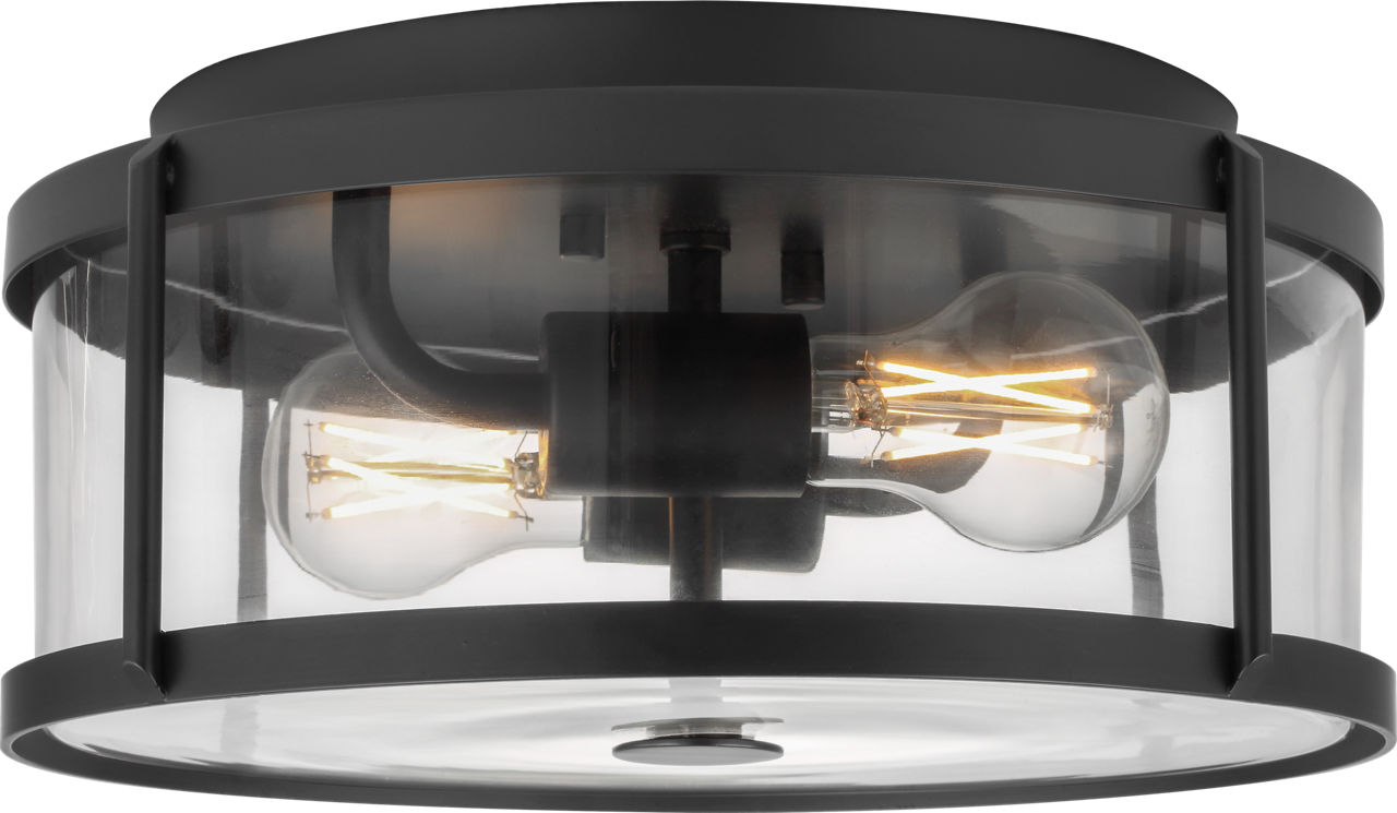 Lumra 13 Flush Mount in Midnight Black Bulb(s) Not Included