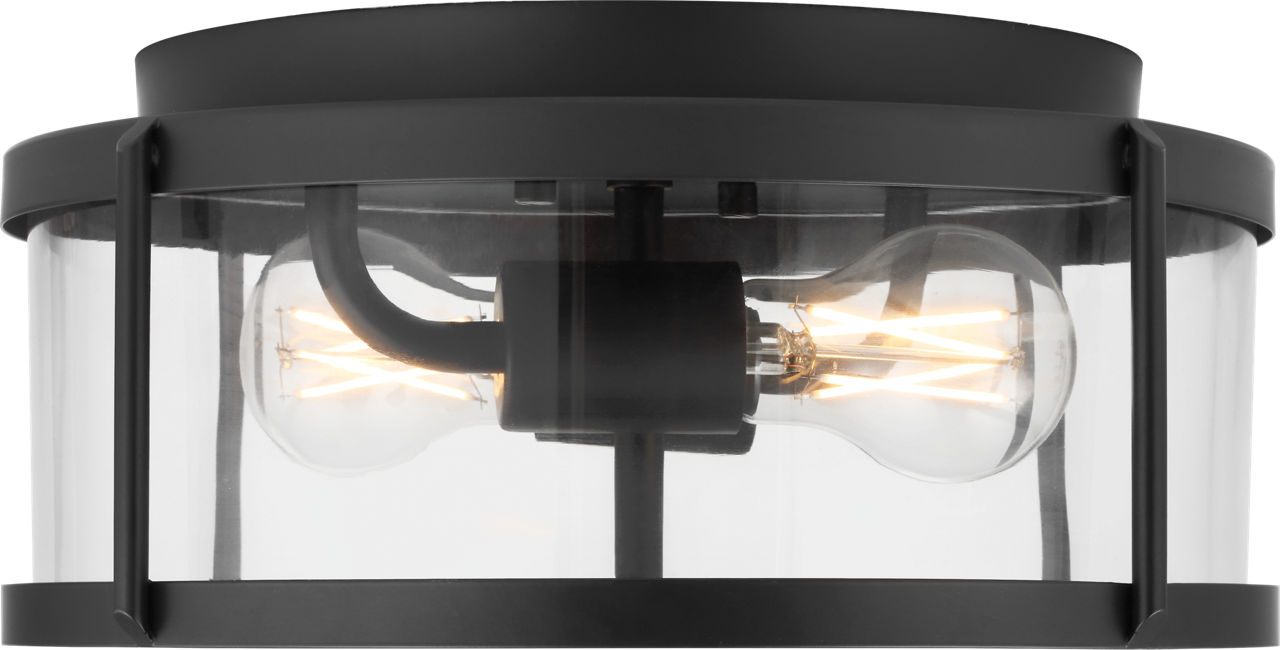 Lumra 13 Flush Mount in Midnight Black Bulb(s) Not Included
