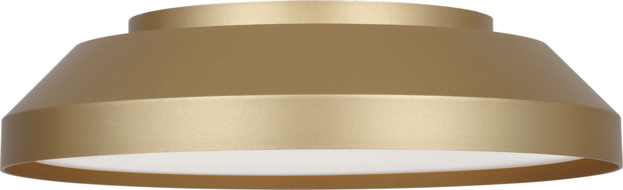 Nevado 12 Led Flush Mount in Satin Brass