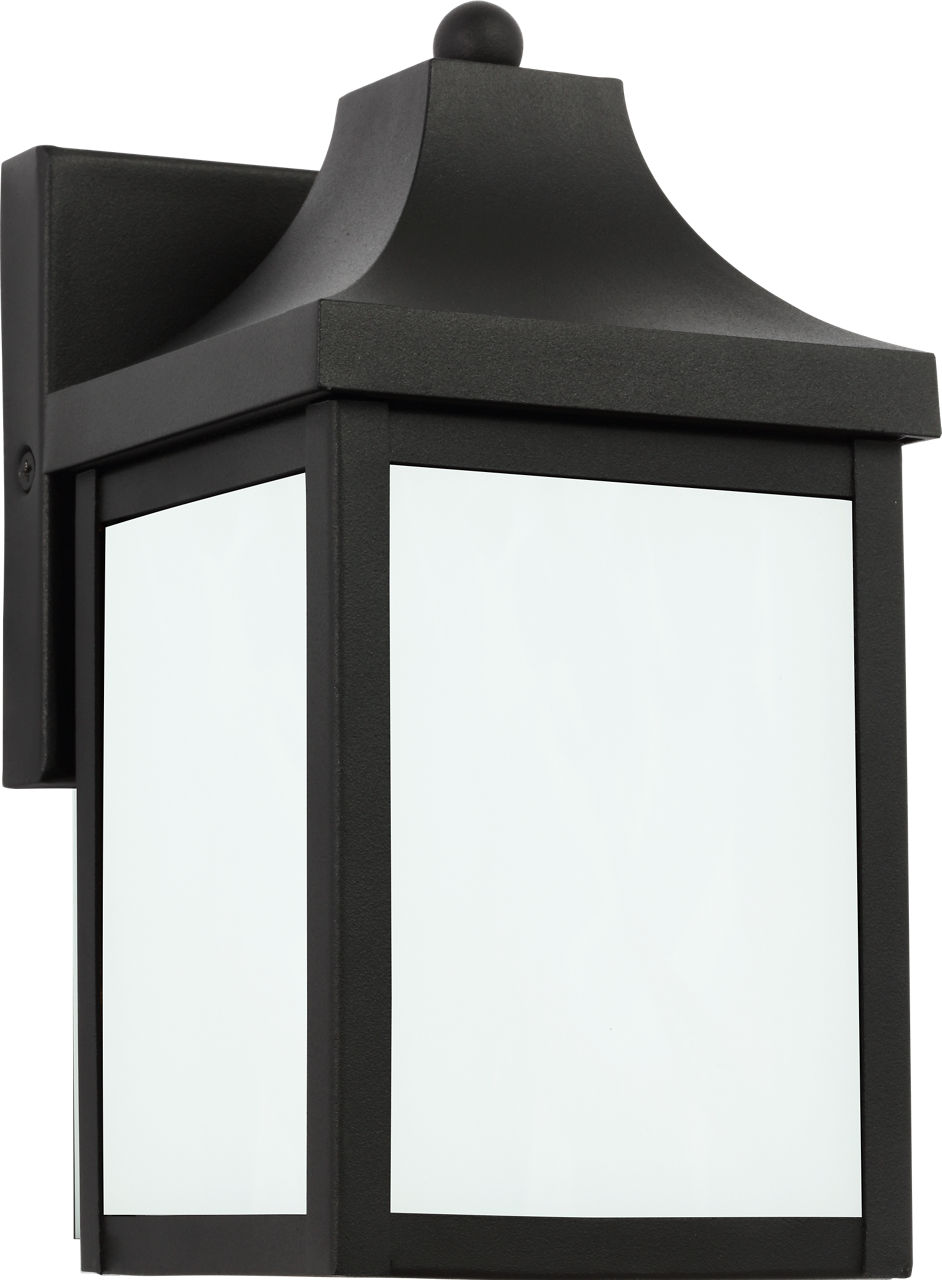 Saybrook 9" Lantern in Textured Black Clear Bulb(s) Included