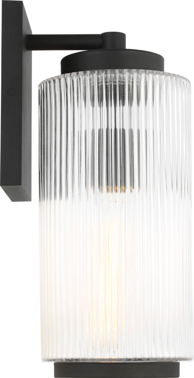 Ronde Medium One Light Outdoor Wall Lantern Textured Black