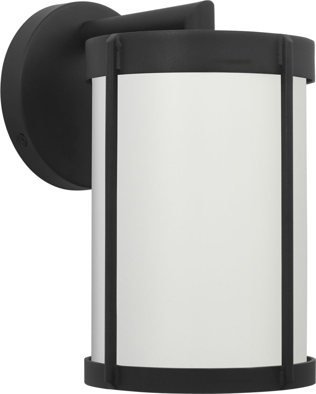 Luning Small Lantern in Textured Black with White Aluminum Shade Bulb(s) Not Included