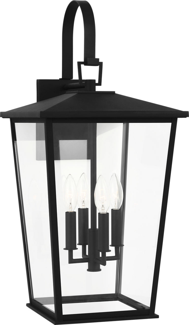 Linton 26" Lantern in Textured Black Bulb(s) Not Included