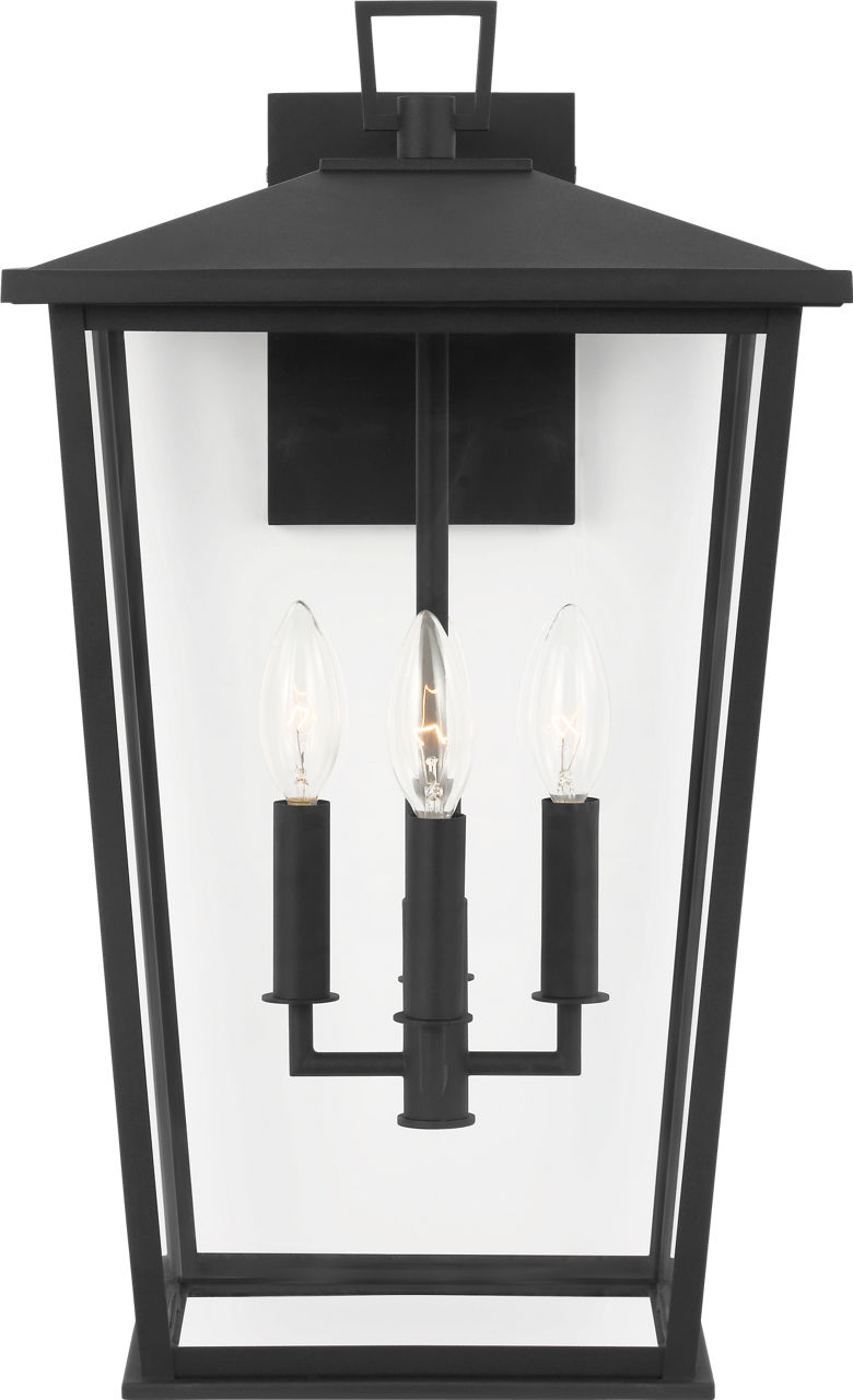 Linton Extra Large Lantern Textured Black