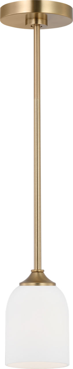 Emile Mini Pendant Satin Brass Bulbs Included