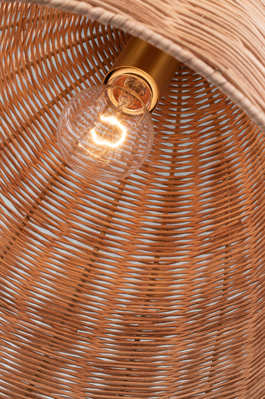 Norman Medium Wicker Pendant - GLP1081 | Visual Comfort
