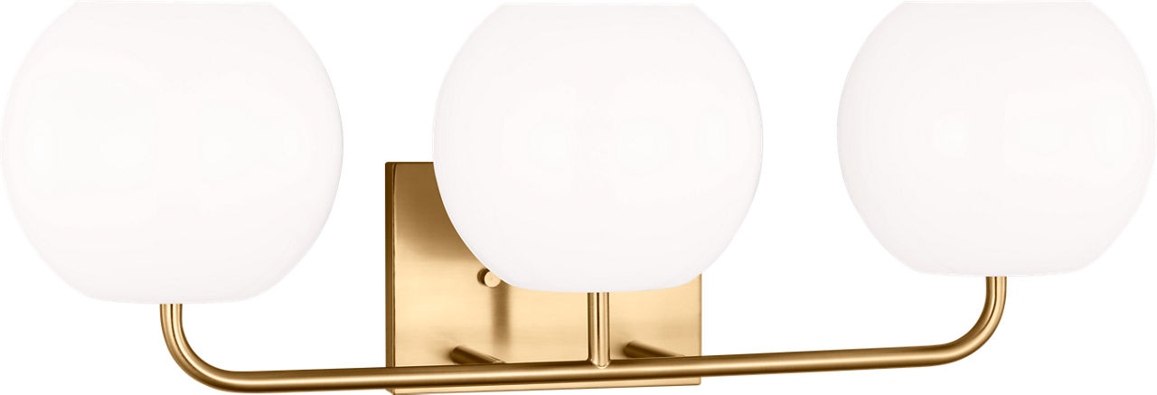 Rory Large Bath Sconce in Satin Brass Bulb(s) Included