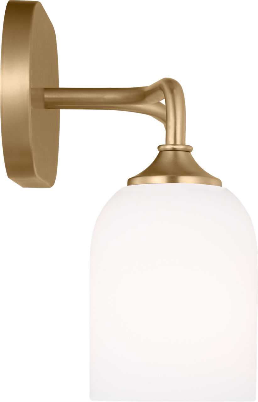 Emile Medium Vanity Satin Brass Bulbs Included