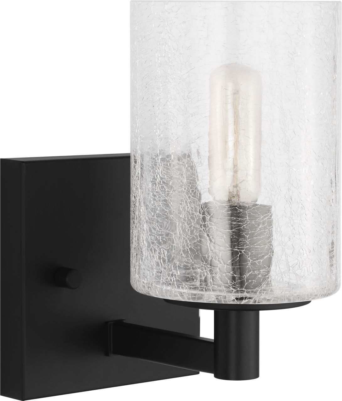 Parker One Light Wall / Bath Sconce Midnight Black