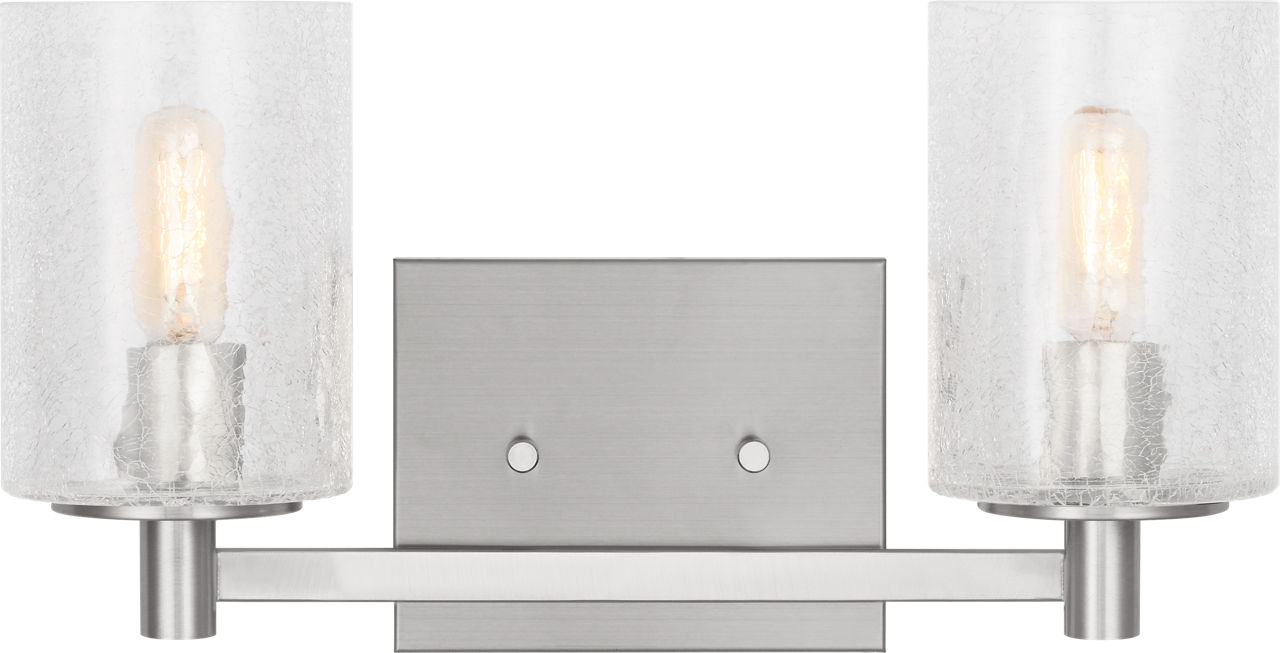 Parker Two Light Wall / Bath Brushed Steel