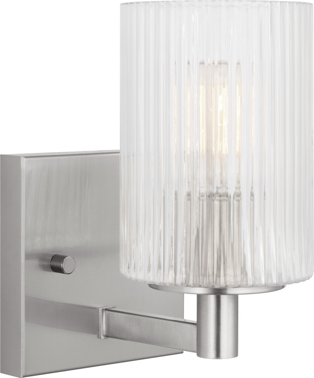 Lando One Light Wall / Bath Sconce Brushed Steel