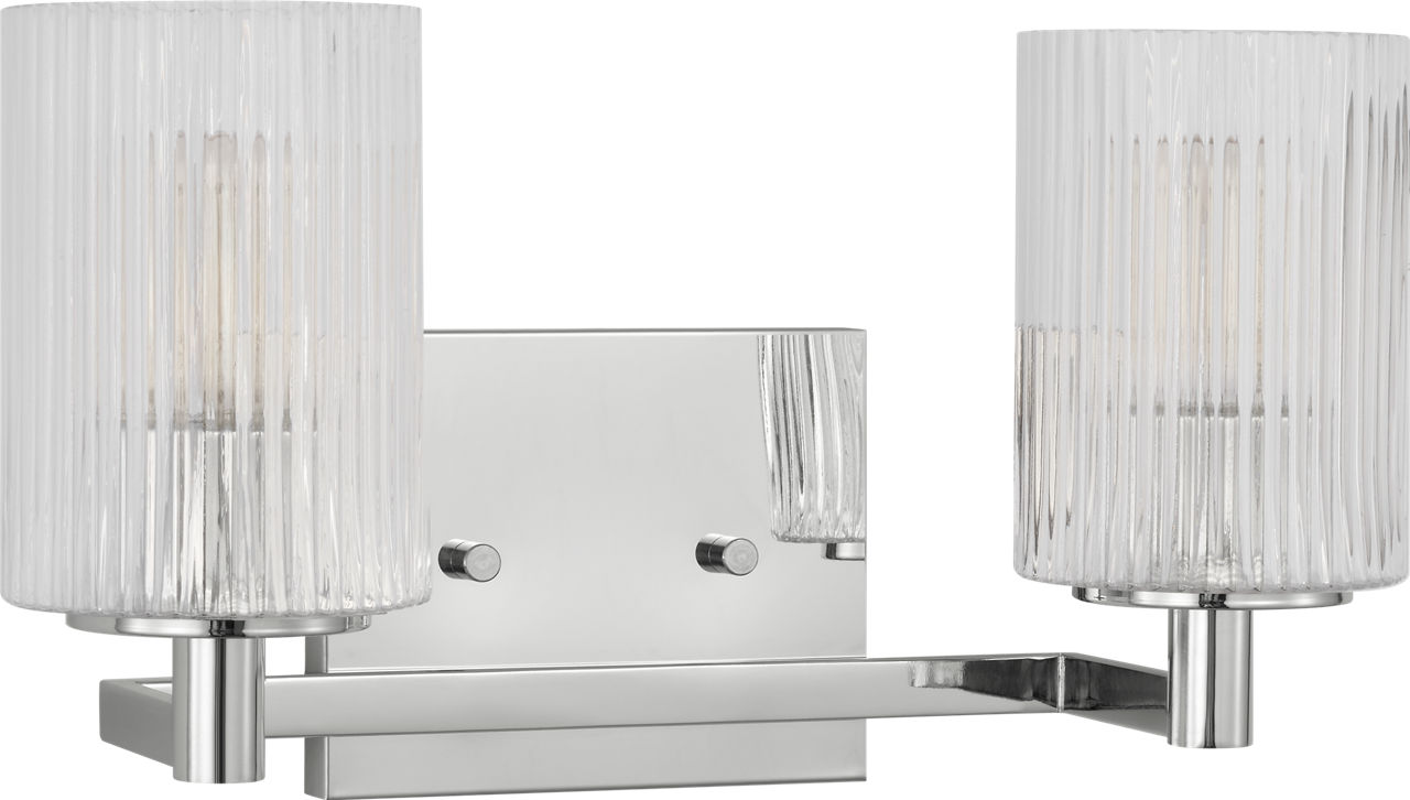 Lando Two Light Wall / Bath Chrome Bulbs Inc
