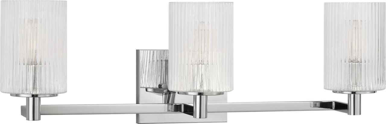 Lando Three Light Wall / Bath Chrome Bulbs Inc