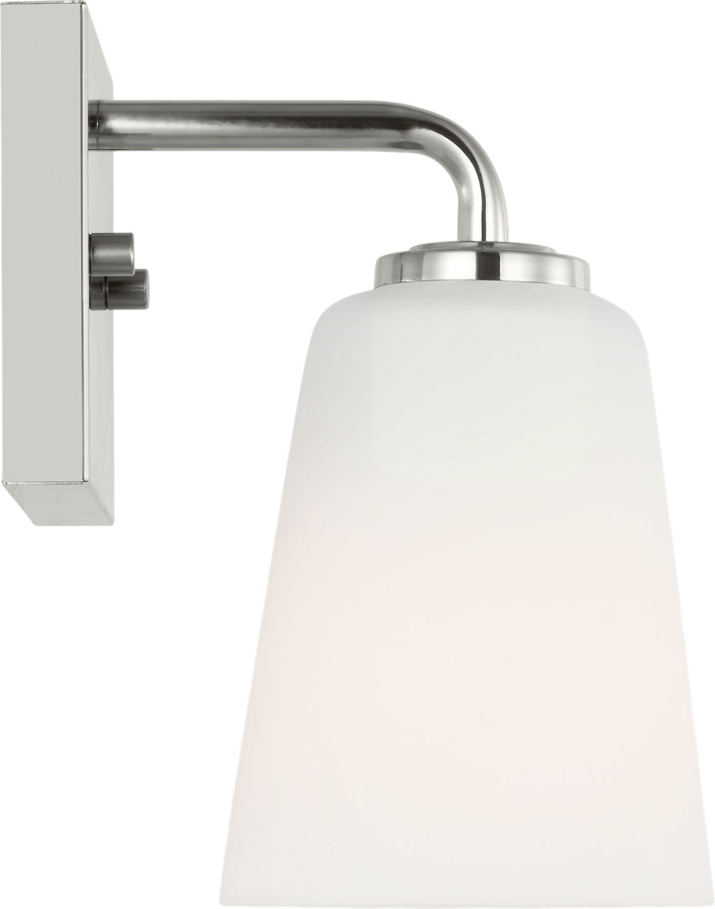 Miles Small Vanity in Chrome with Etched Glass / White Inside Bulb(s) Not Included