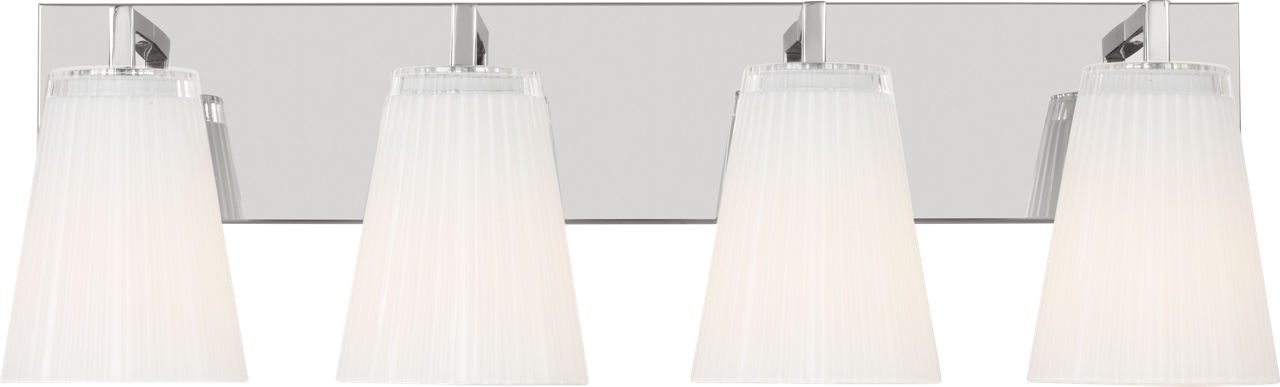 Upson Four Light Bath in Chrome Bulb(s) Not Included