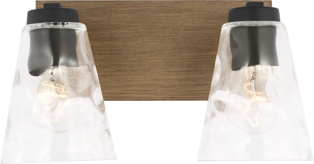 Dunton Two Light Bath in Midnight Black Bulb(s) Not Included