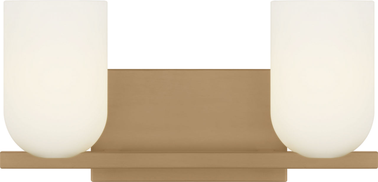 Neblina Two Light Vanity in Satin Brass Bulb(s) Not Included