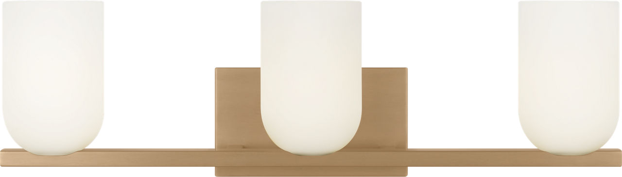 Neblina Three Light Vanity in Satin Brass Bulb(s) Not Included