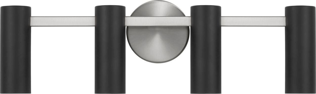 Zentro Four Light Vanity in Brushed Nickel Bulb(s) Not Included