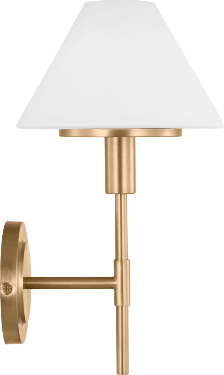 Mendota Small Sconce Satin Brass