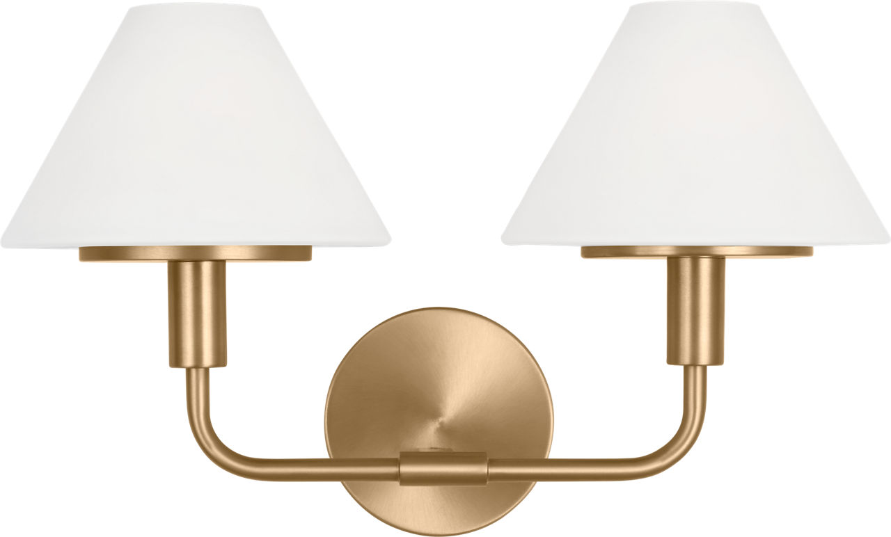 Mendota Medium Sconce Satin Brass