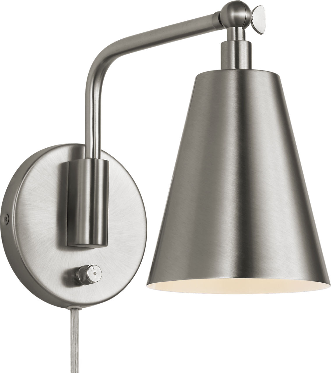 Drae One Light Task Sconce in Burnished Brass Bulb(s) Included