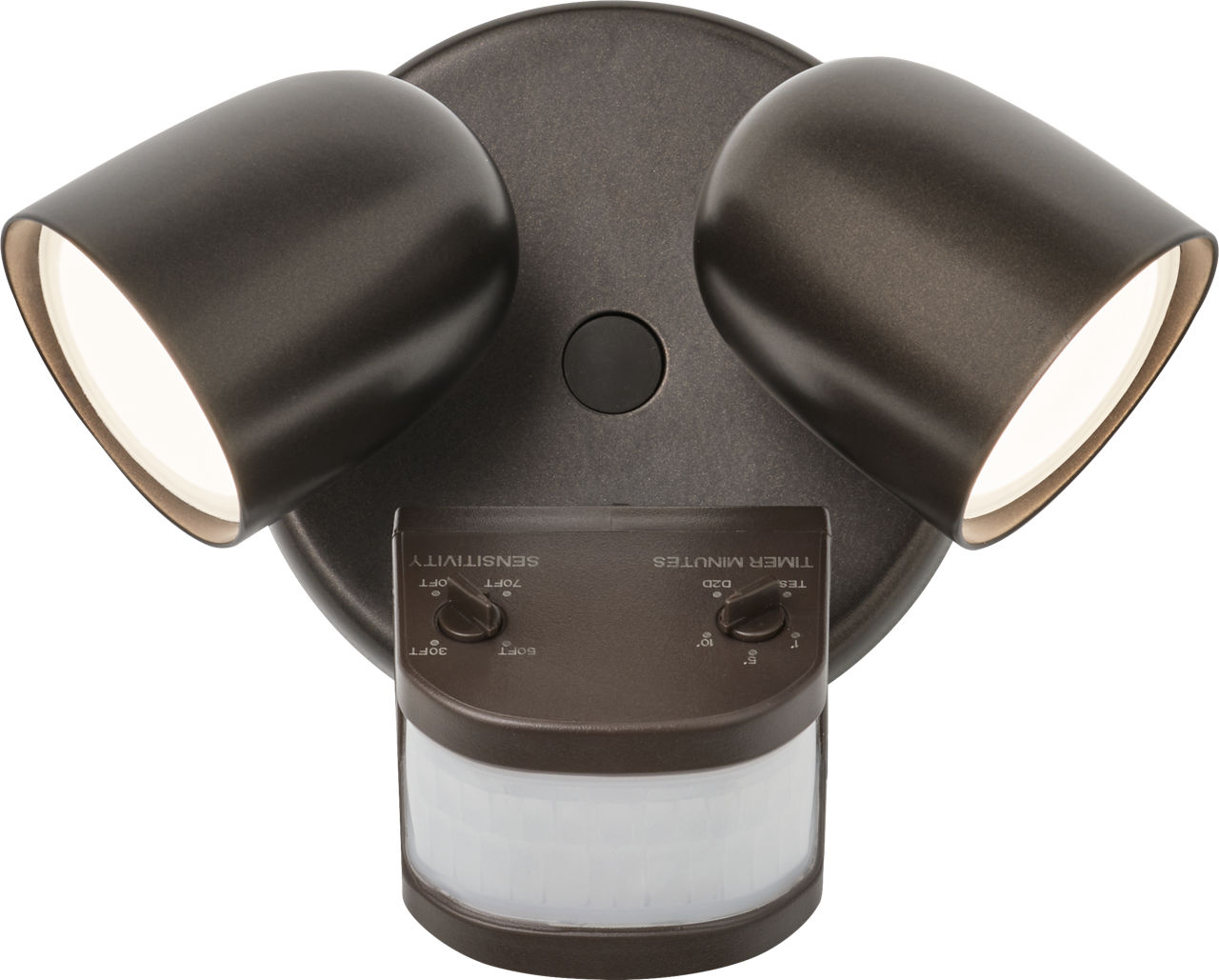 Haven 2-Head Outdoor Flood Light in Bronze 3CCT Motion Detection