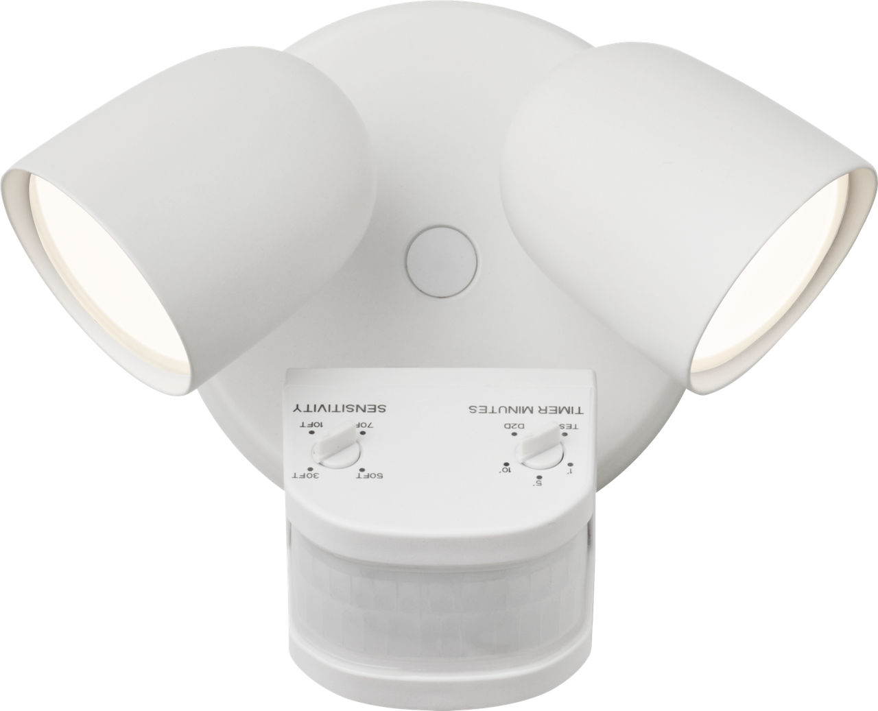 Haven 2-Head Outdoor Flood Light in White 3CCT Motion Detection