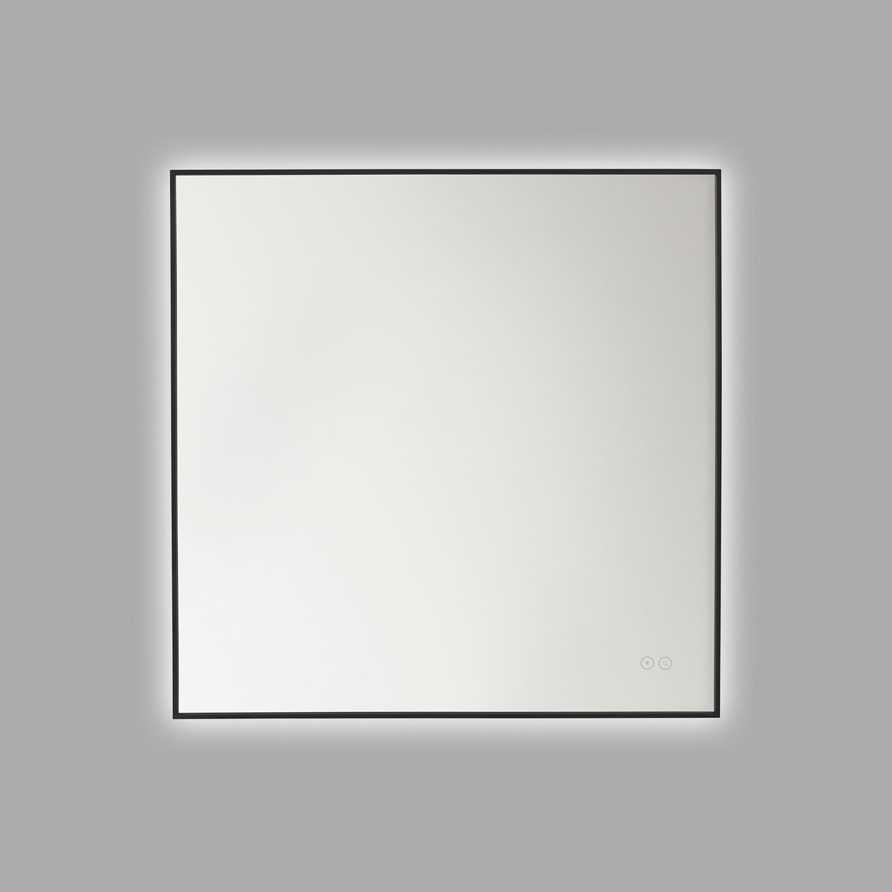 Cadre Square Mirror 30" x 30" Midnight Black