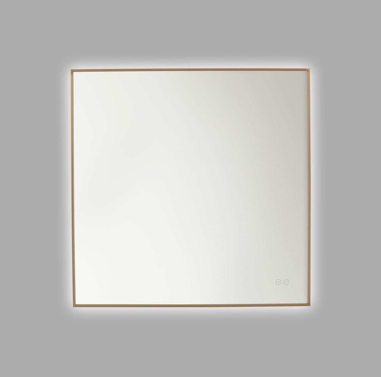 Cadre Square Mirror 30" x 30" Satin Brass