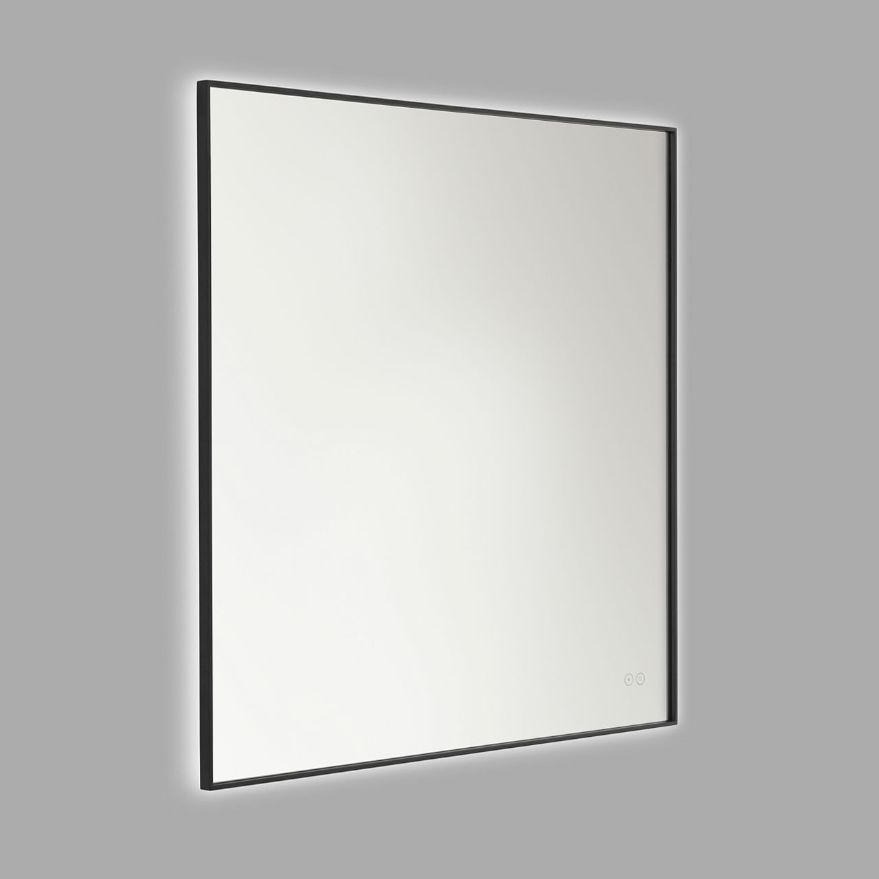 Cadre Square Mirror 36" x 36" Midnight Black