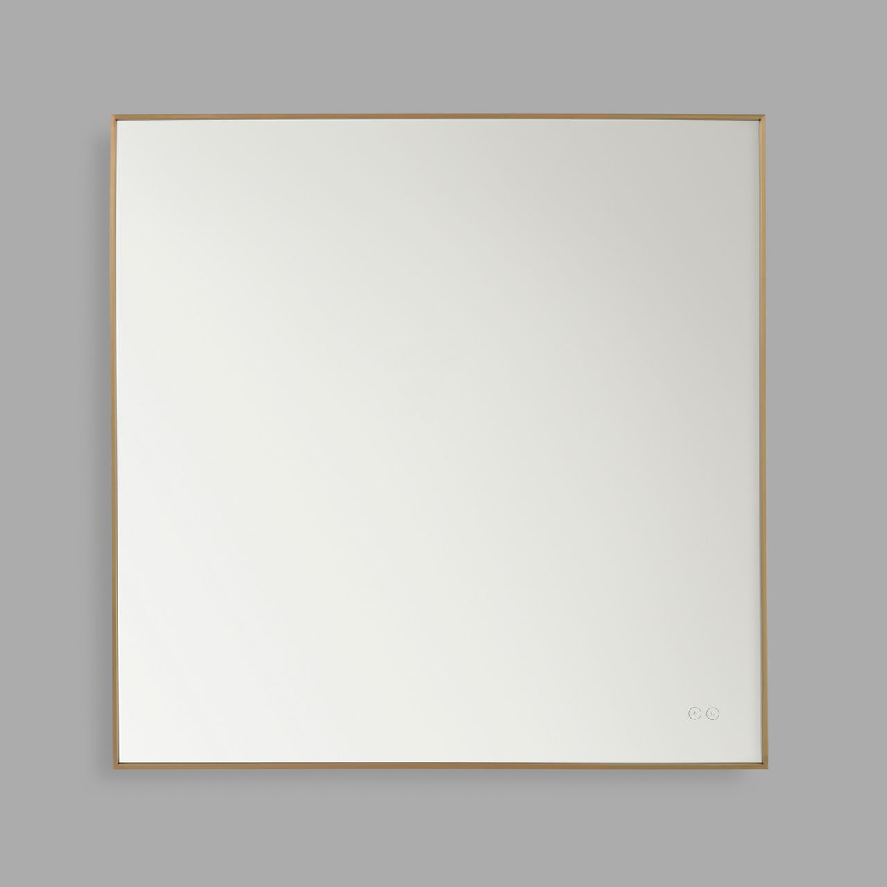 Cadre Square Mirror 36" x 36" Satin Brass