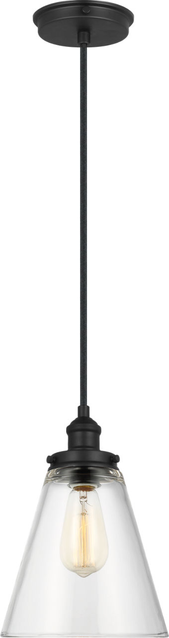 Baskin Cone Pendant in Midnight Black