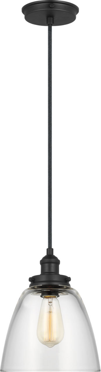 Baskin Dome Pendant in Midnight Black