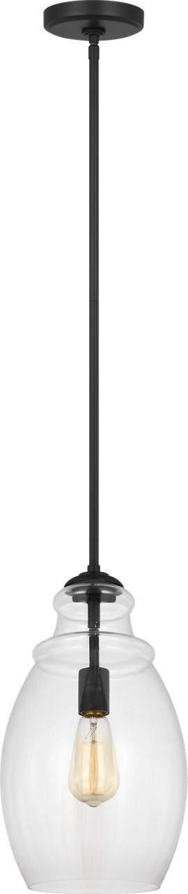 Marino One Light Pendant Midnight Black