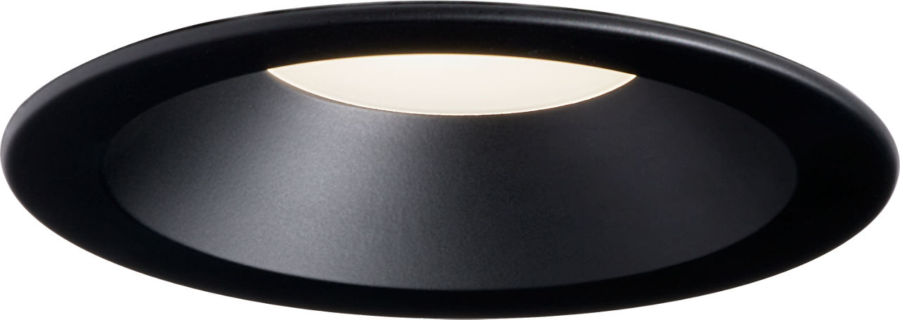 Sena Round Recessed Downlight in Black 2700K 120V