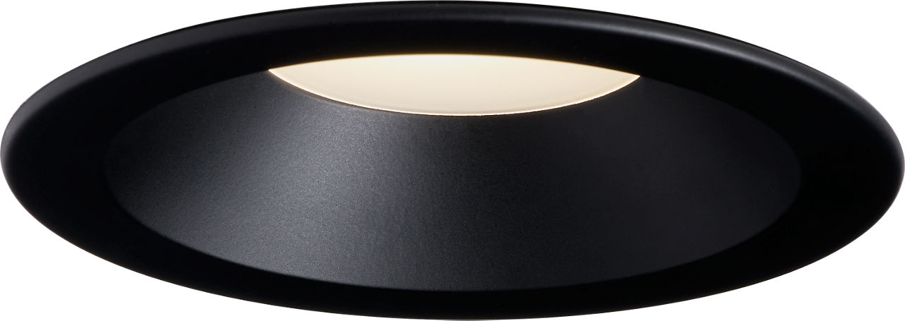 Sena Round Recessed Downlight in Black 3000K 120V