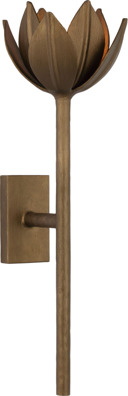 Alberto Medium Sconce in Antique Bronze Leaf