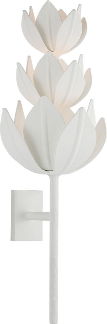 Alberto Extra Large Three Tier Sconce in Plaster White