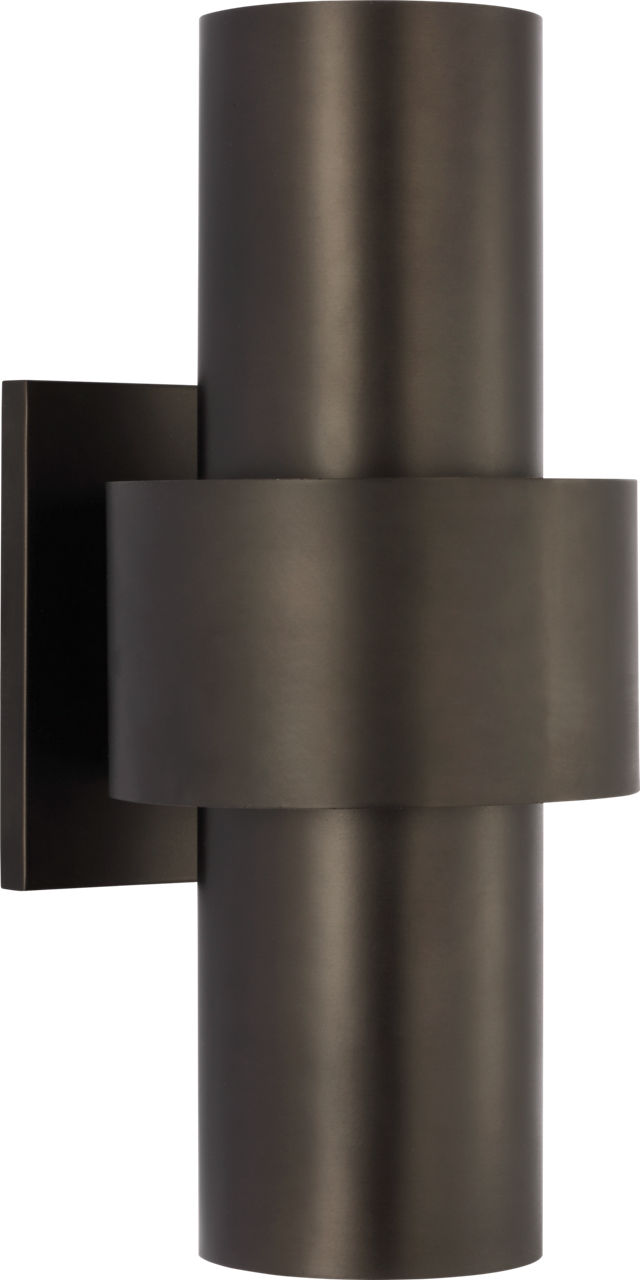 Chalmette Medium Layered Sconce in Aged Iron