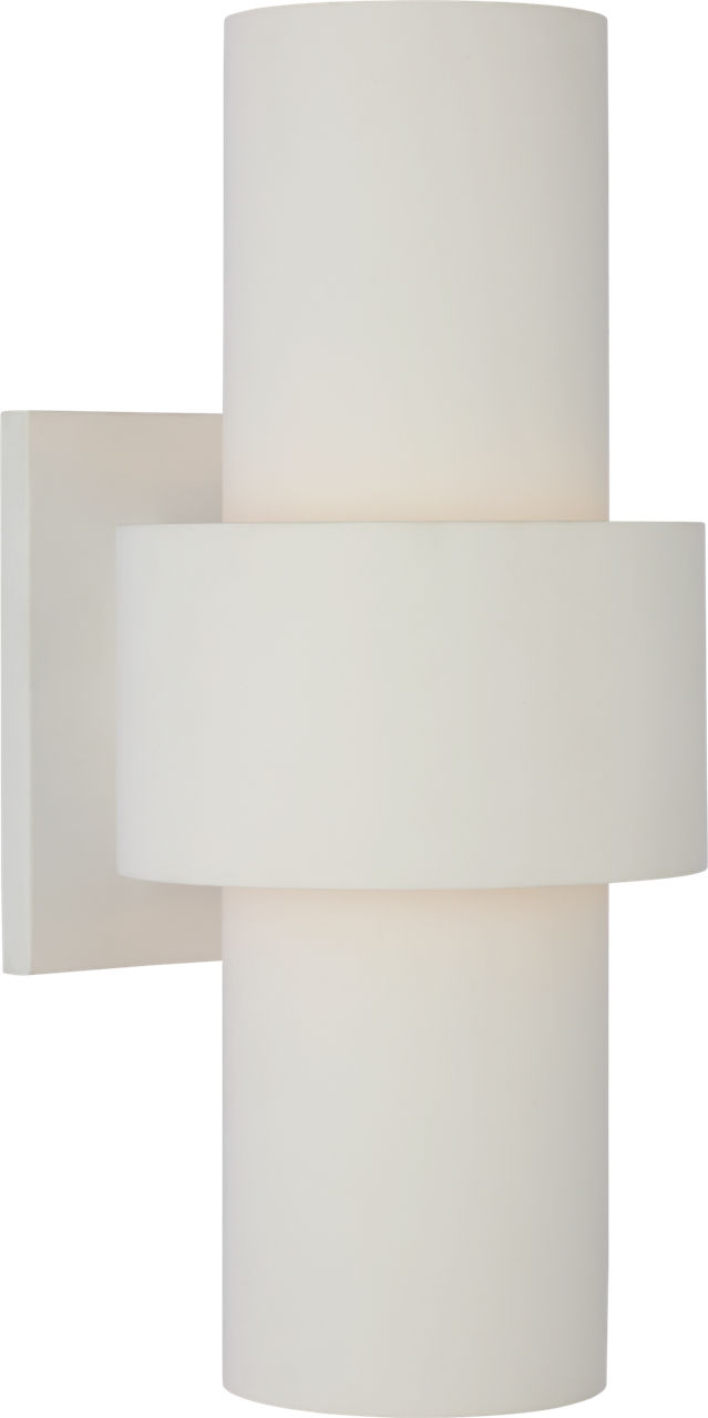 Chalmette Medium Layered Sconce in Plaster White