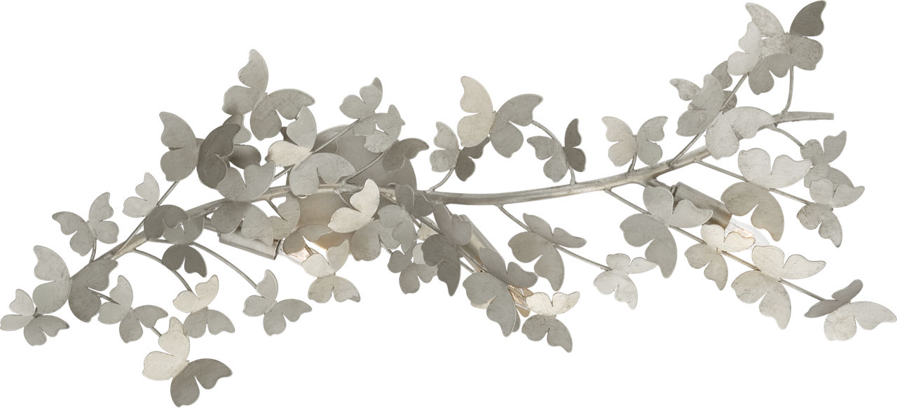 Farfalle Large Sconce in Burnished Silver Leaf