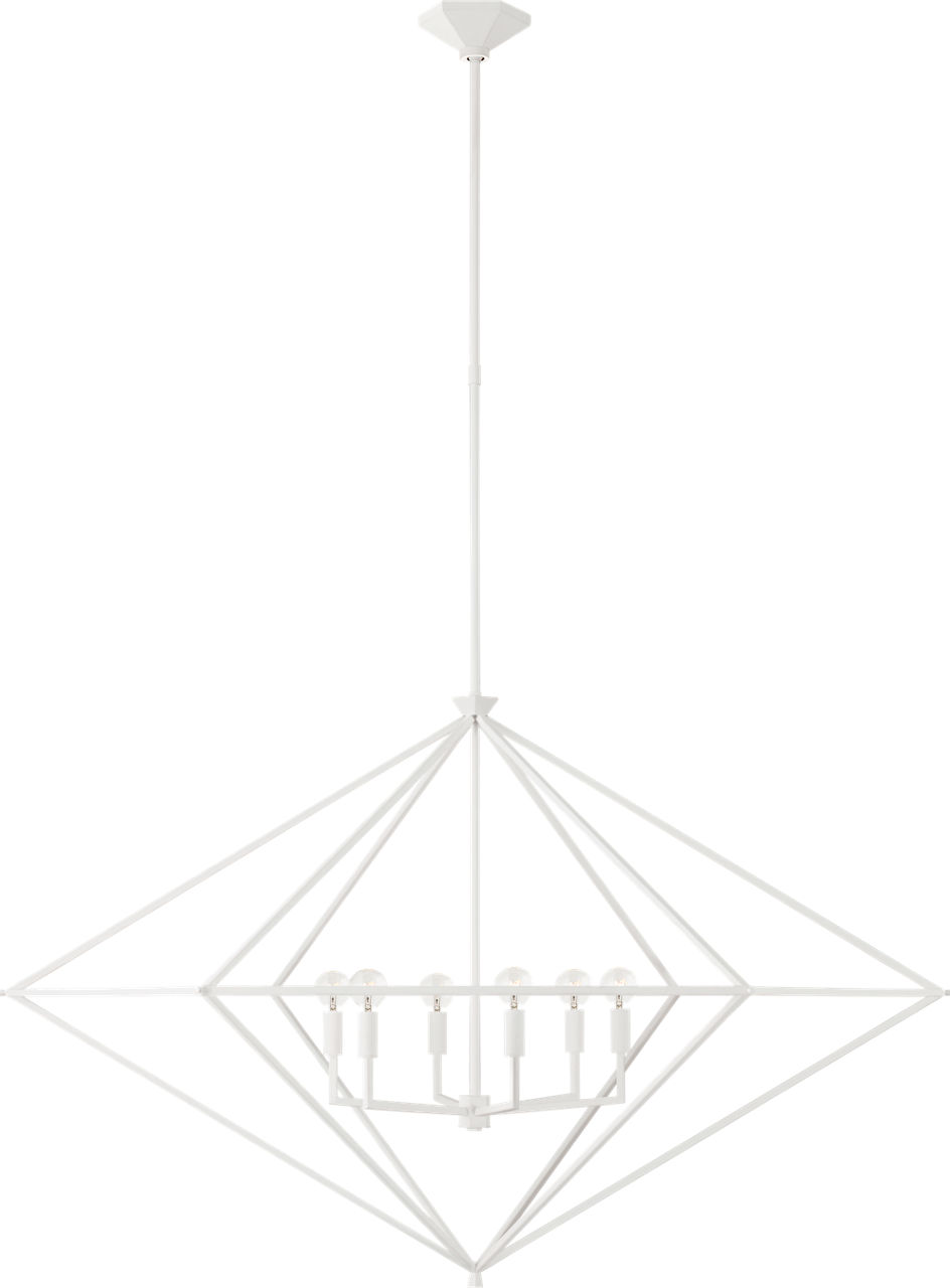 Afton Grande Lantern in Plaster White