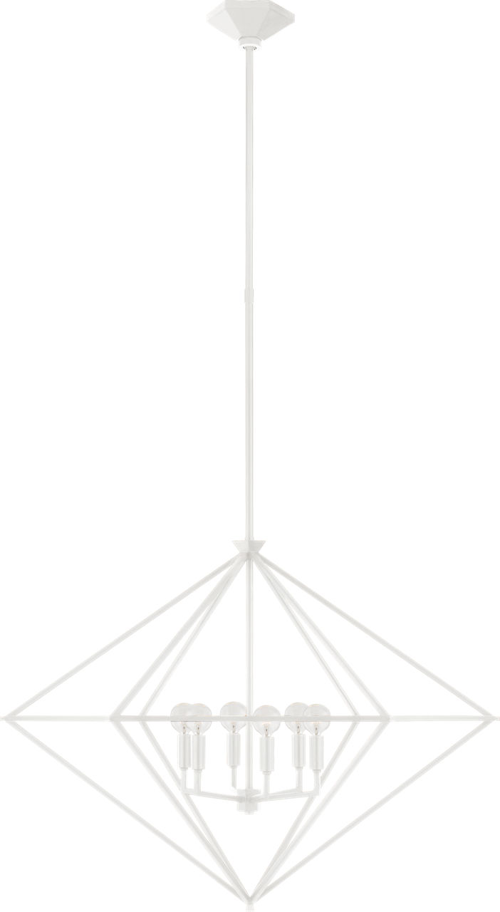 Afton Large Lantern in Plaster White