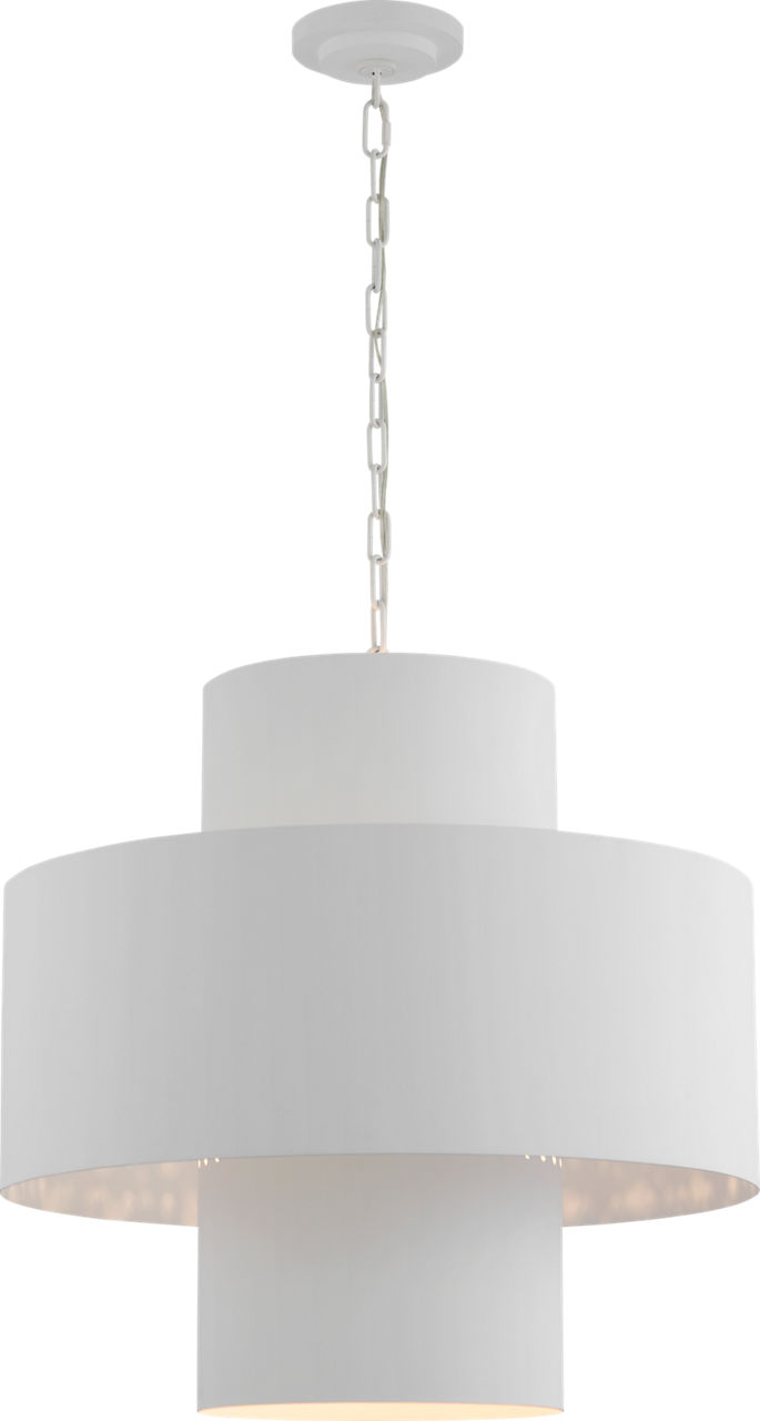 Chalmette 25" Layered Pendant in Plaster White