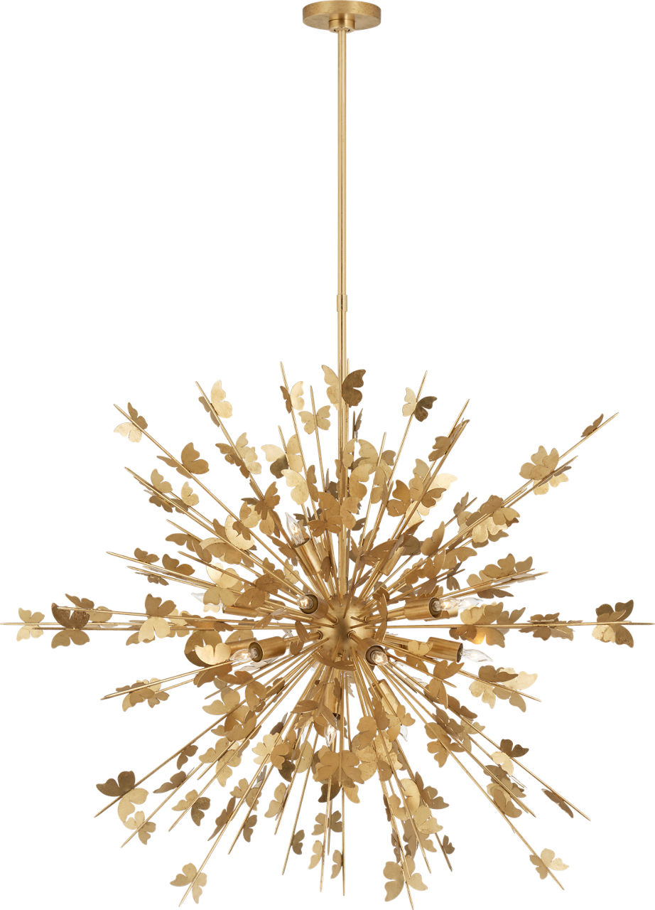 Farfalle Large Chandelier in Gild