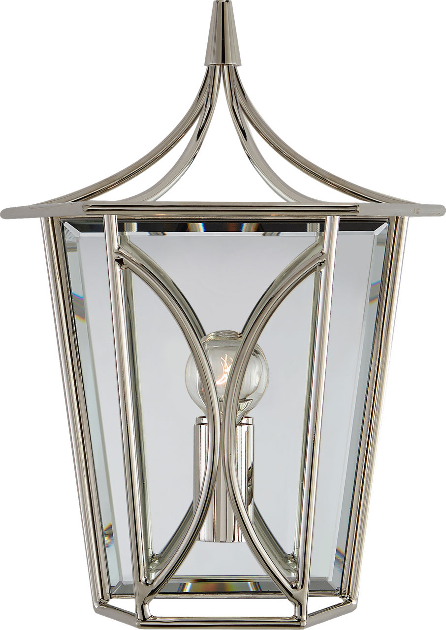 Cavanagh Mini Lantern Sconce in Polished Nickel