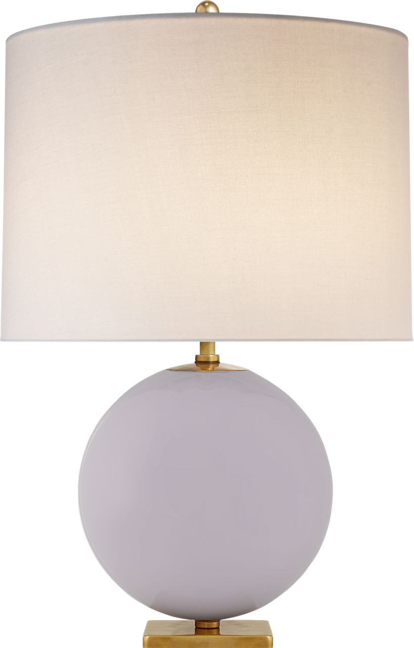 Elsie Table Lamp in Lilac with Linen Shade
