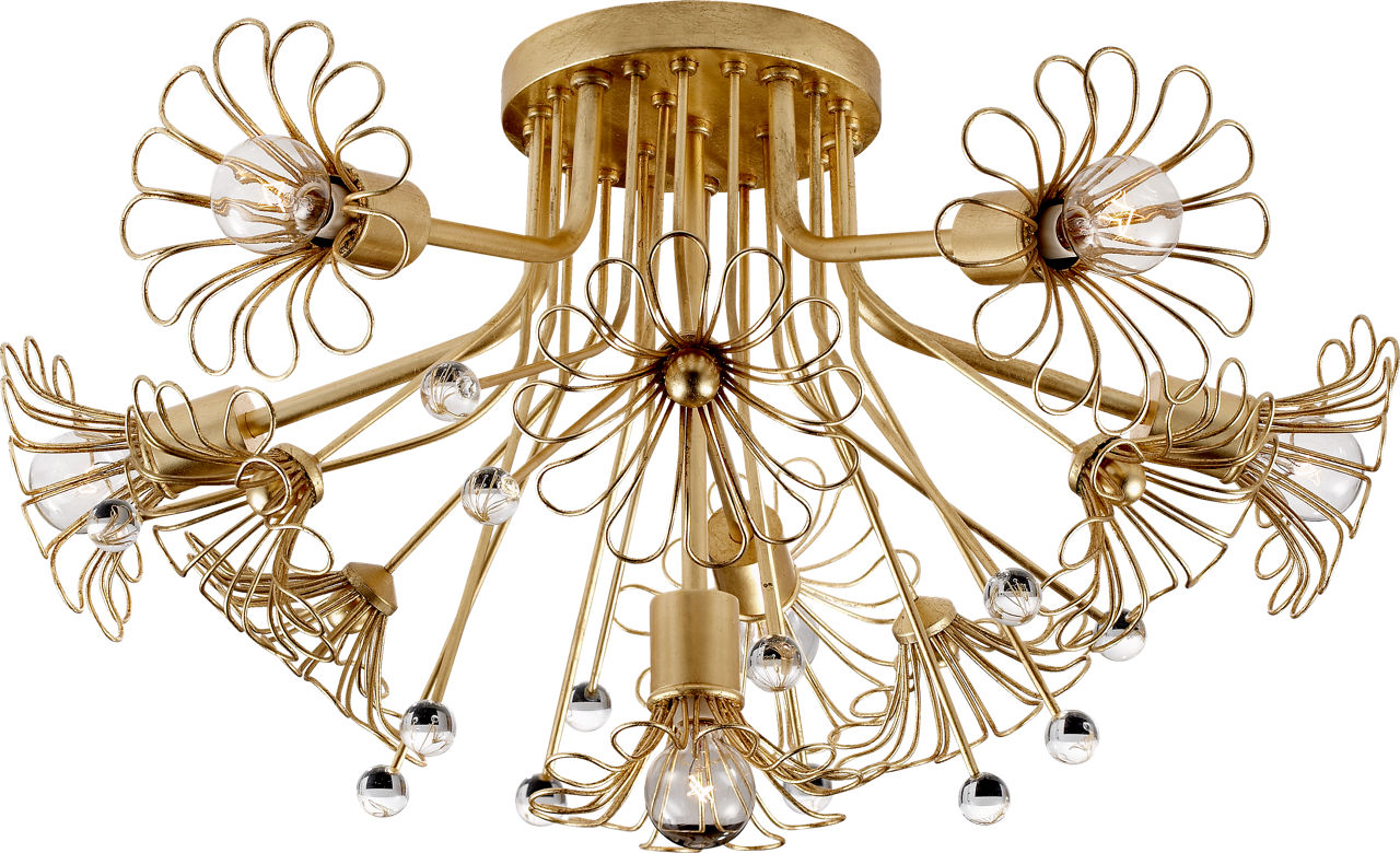 Keaton Bouquet Flush Mount in Gild